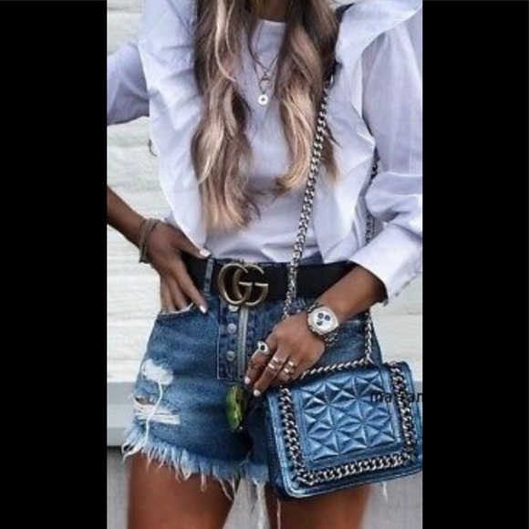 NWT! Zara Blue Quilted Mini Crossbody Bag - Picture 5 of 6